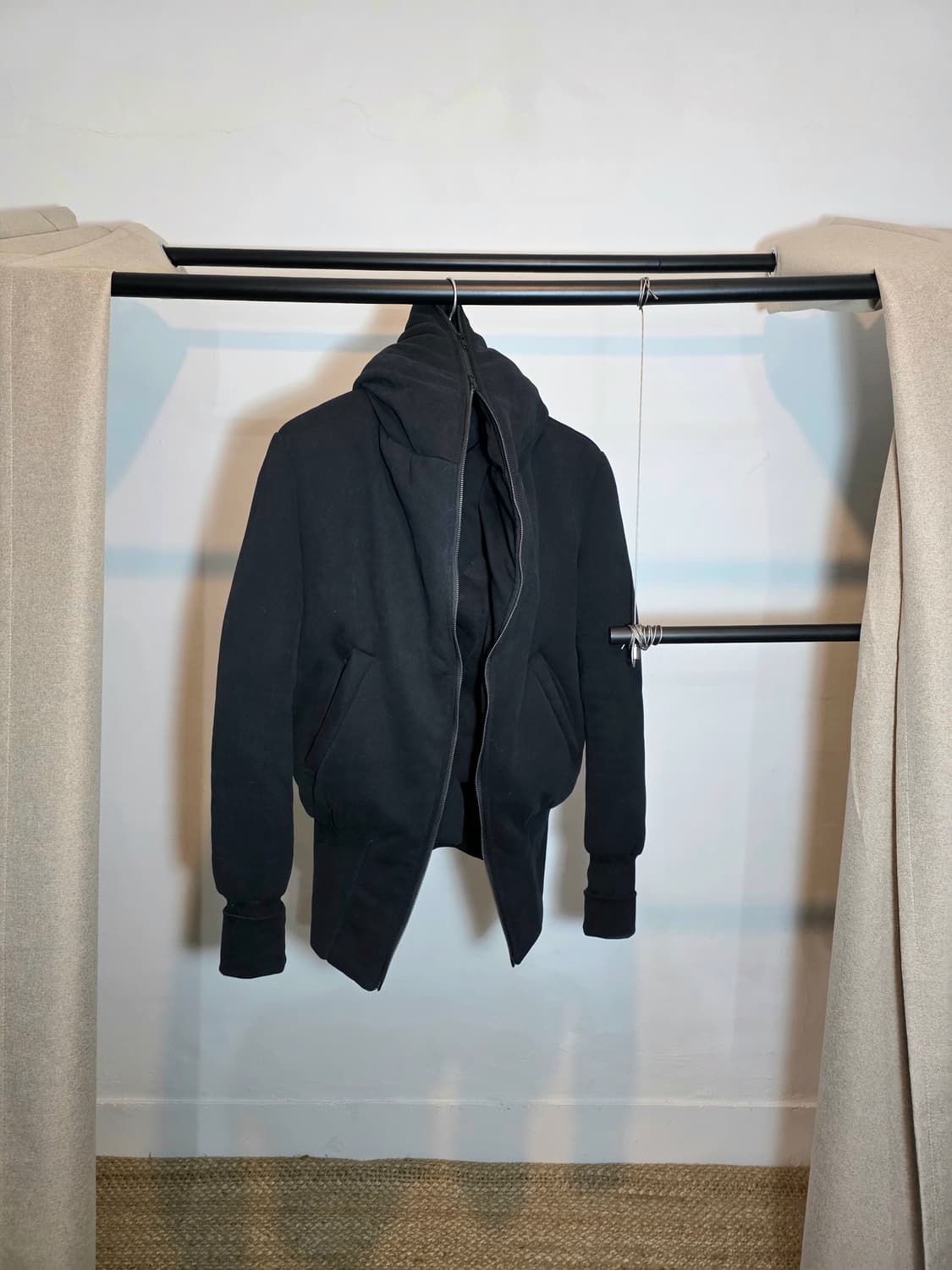 Ann demeulemeester Layered Zip Bomber 상품이미지3