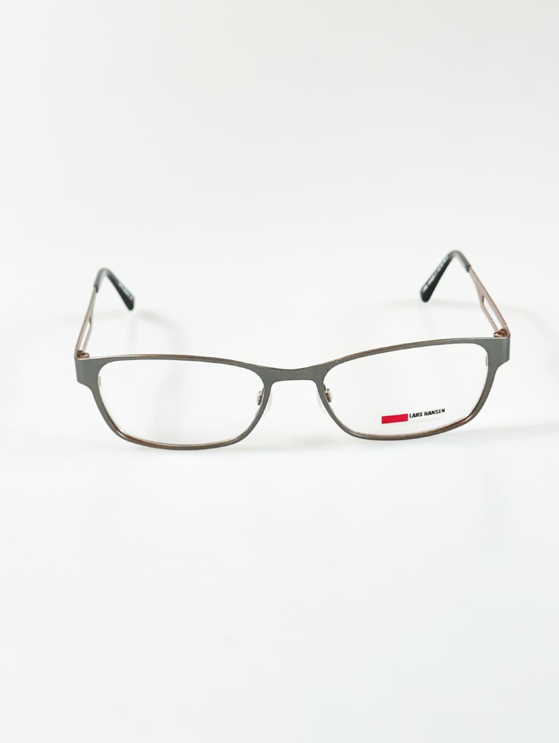 유럽제 LARS HANSEN 메탈릭 슬림 스퀘어 빈티지 안경 상품이미지1