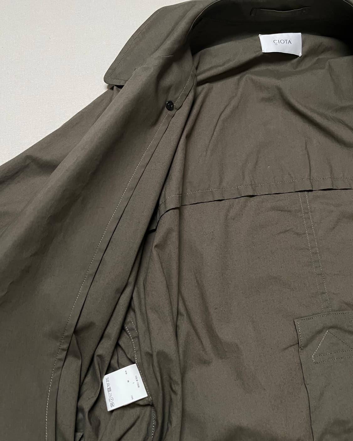 시오타 타입라이터 타이로켄 코트 ciota typewriter coat 상품이미지9