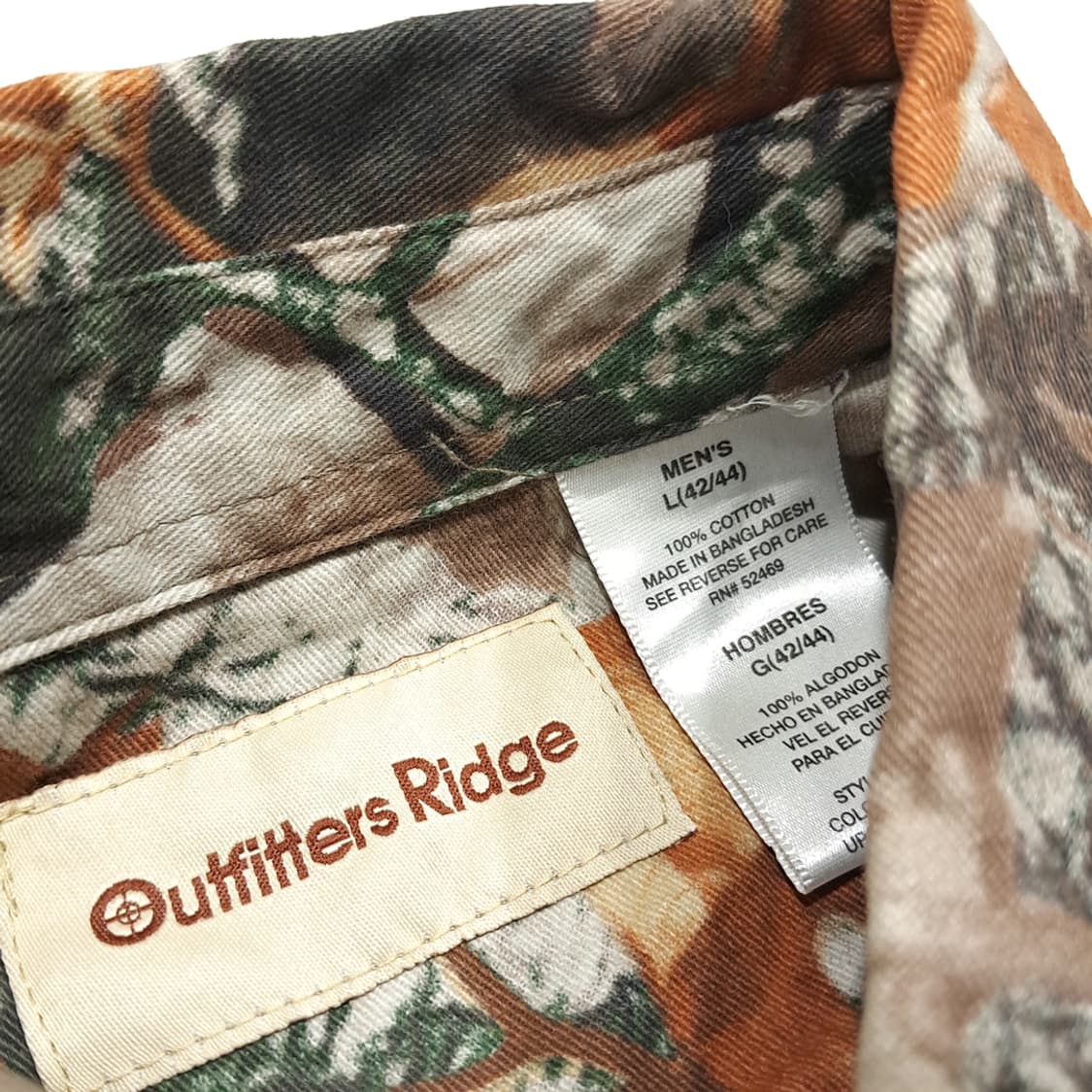 CL886 L 아웃피터스릿지 00s 리얼트리 카모 셔츠 남방 상품이미지3