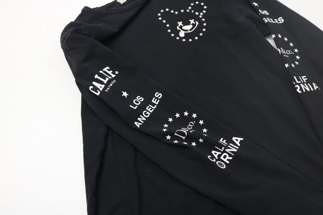 데이문 그래픽 자수 블랙 롱 슬리브 티셔츠 (L) 상품이미지4