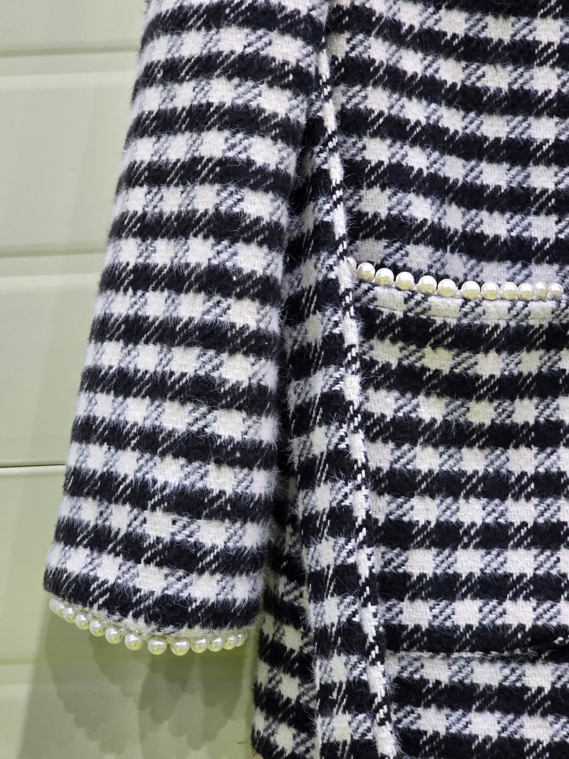 하운드투스 패턴의 코트 상품이미지8