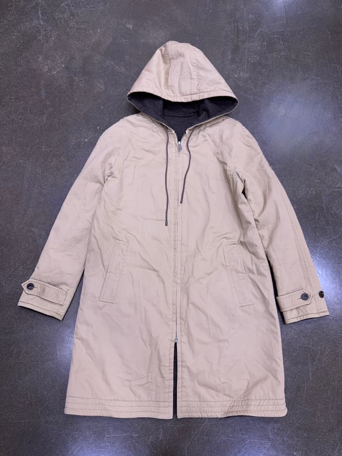 랄프로렌 폴로 우먼스 리버시블 후드 코트 자켓 브라운 베이지 S 상품이미지3