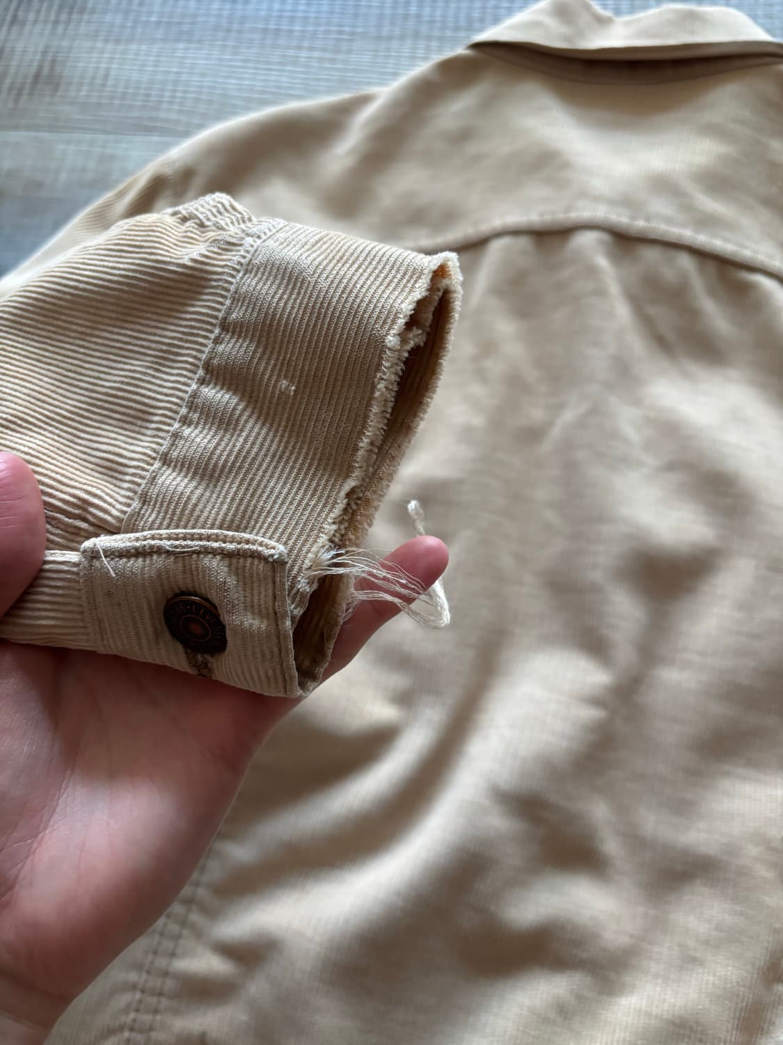 70s 리바이스 70505 코듀로이 트러커 자켓 베이지 빈티지 상품이미지5