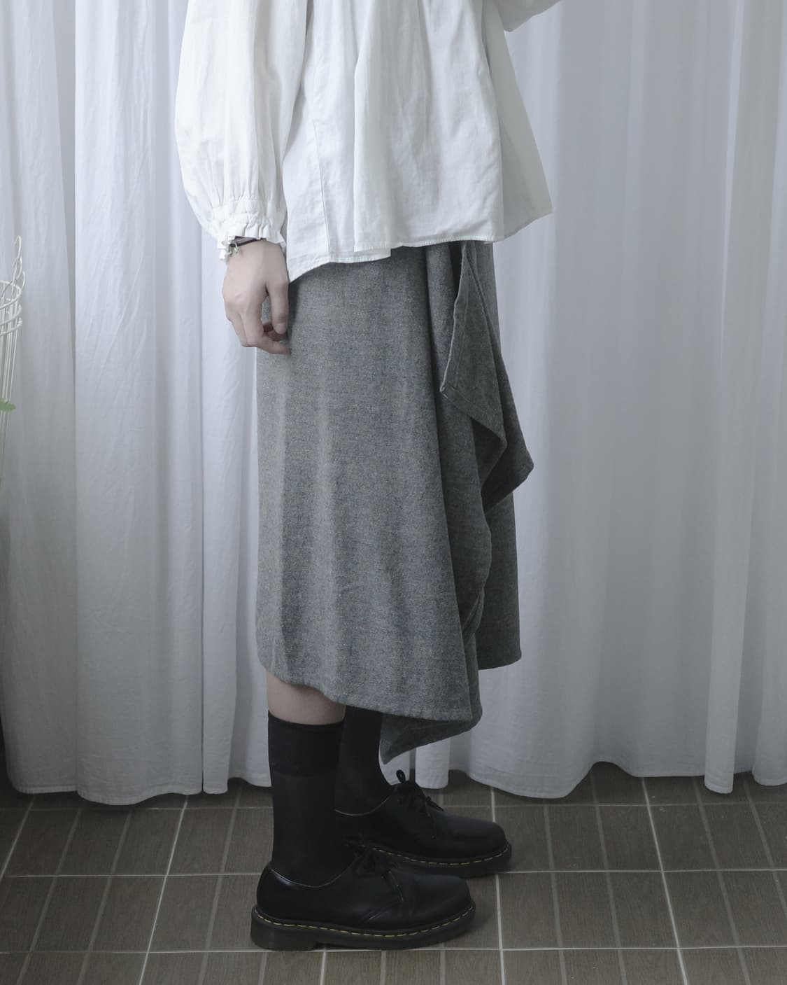 Unbalanced design skirt 상품이미지5