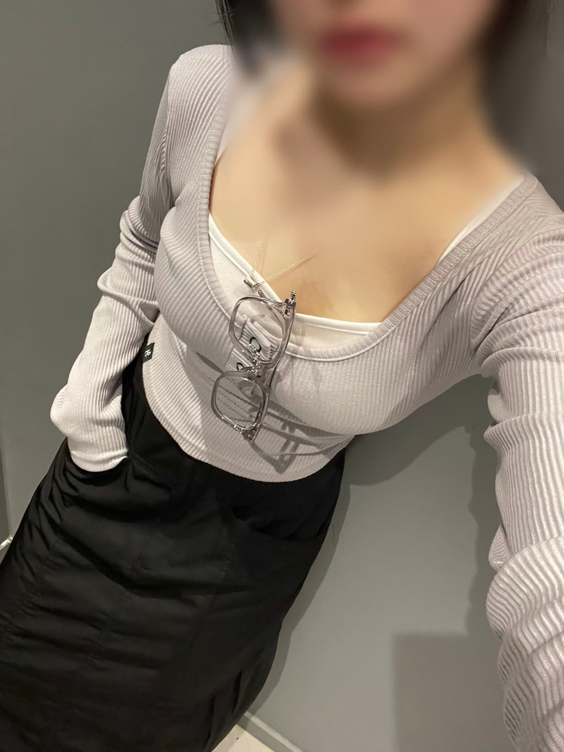 시너진 라인 버튼 롱 슬리브 상품이미지5