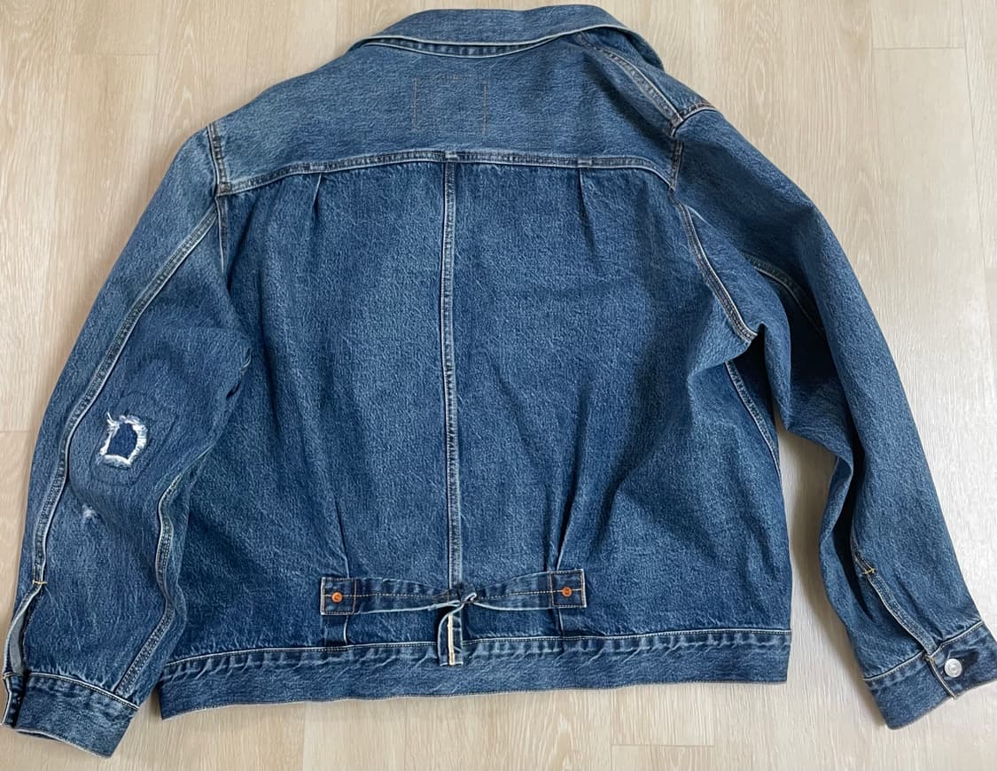 리바이스 Type1 트러커 데님자켓 XXL 연청 오버핏 상품이미지2