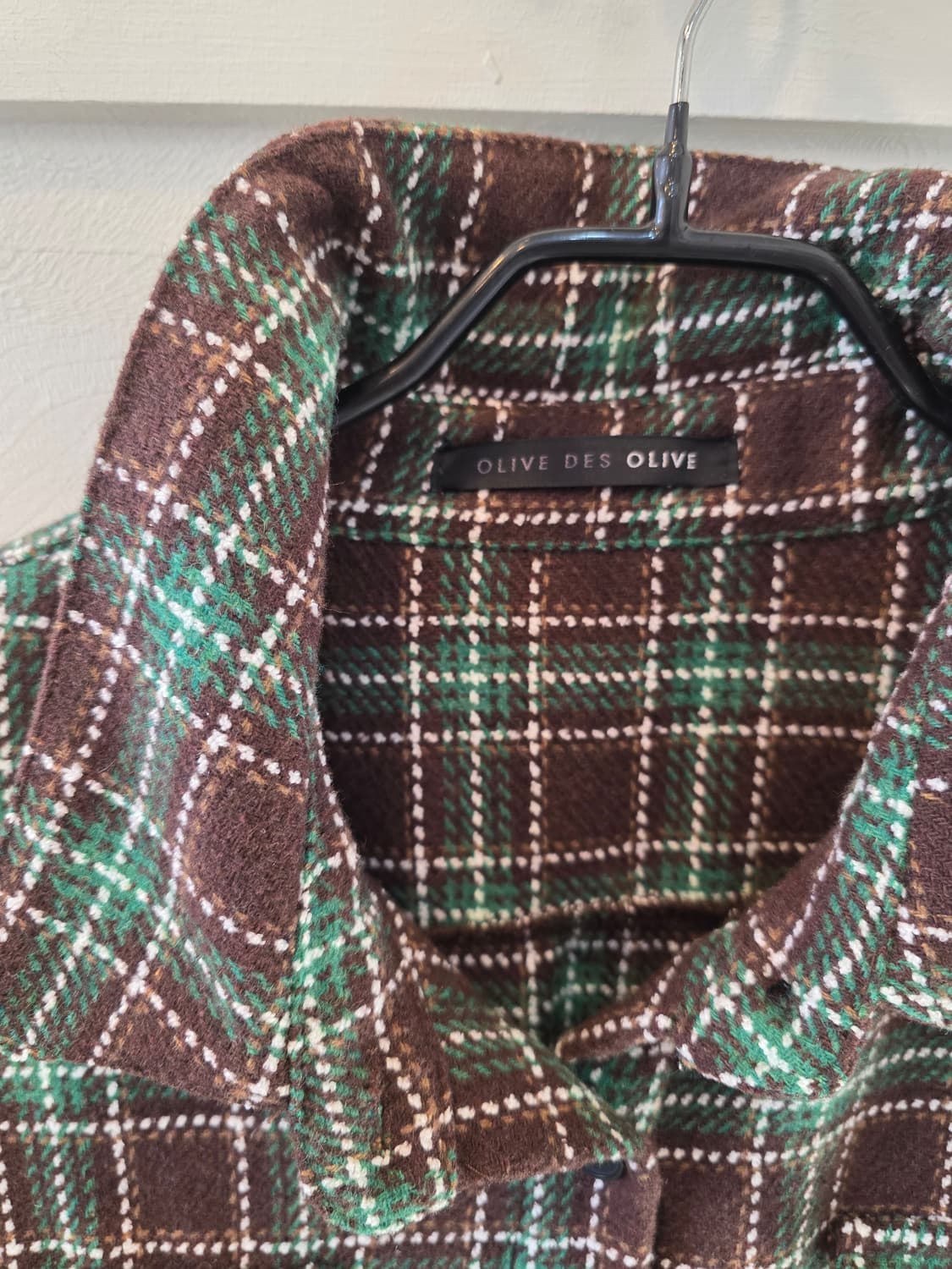 올리브데올리브  플랩포켓 체크 셔츠 상품이미지1