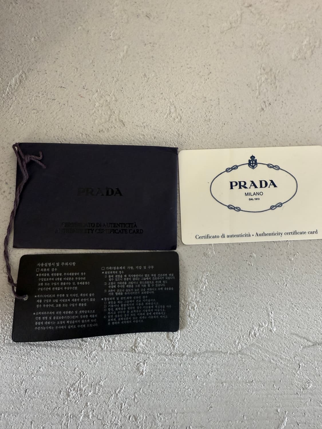 프라다 정품테수토 링 장식 레더 트리밍 숄더백 상품이미지7