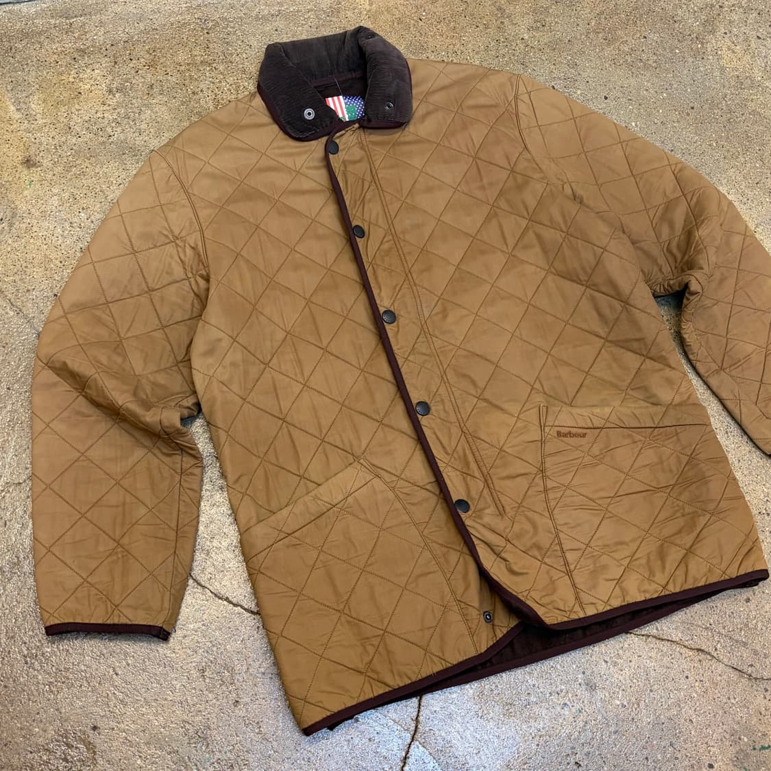 레어 90s USA 바버 퀼팅자켓 경량패딩 패딩 자켓 상품이미지2