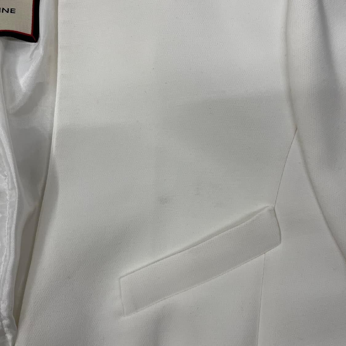 [정품] 모조에스핀 화이트 노카라 자켓 b15 상품이미지7