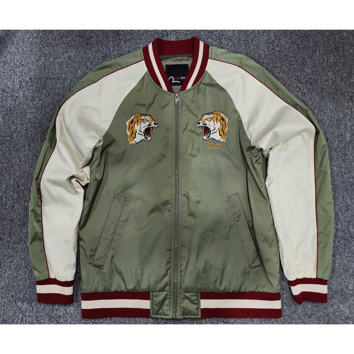 에비수 오리엔탈 타이거 자수 스카쟌 자켓  XL 상품이미지1