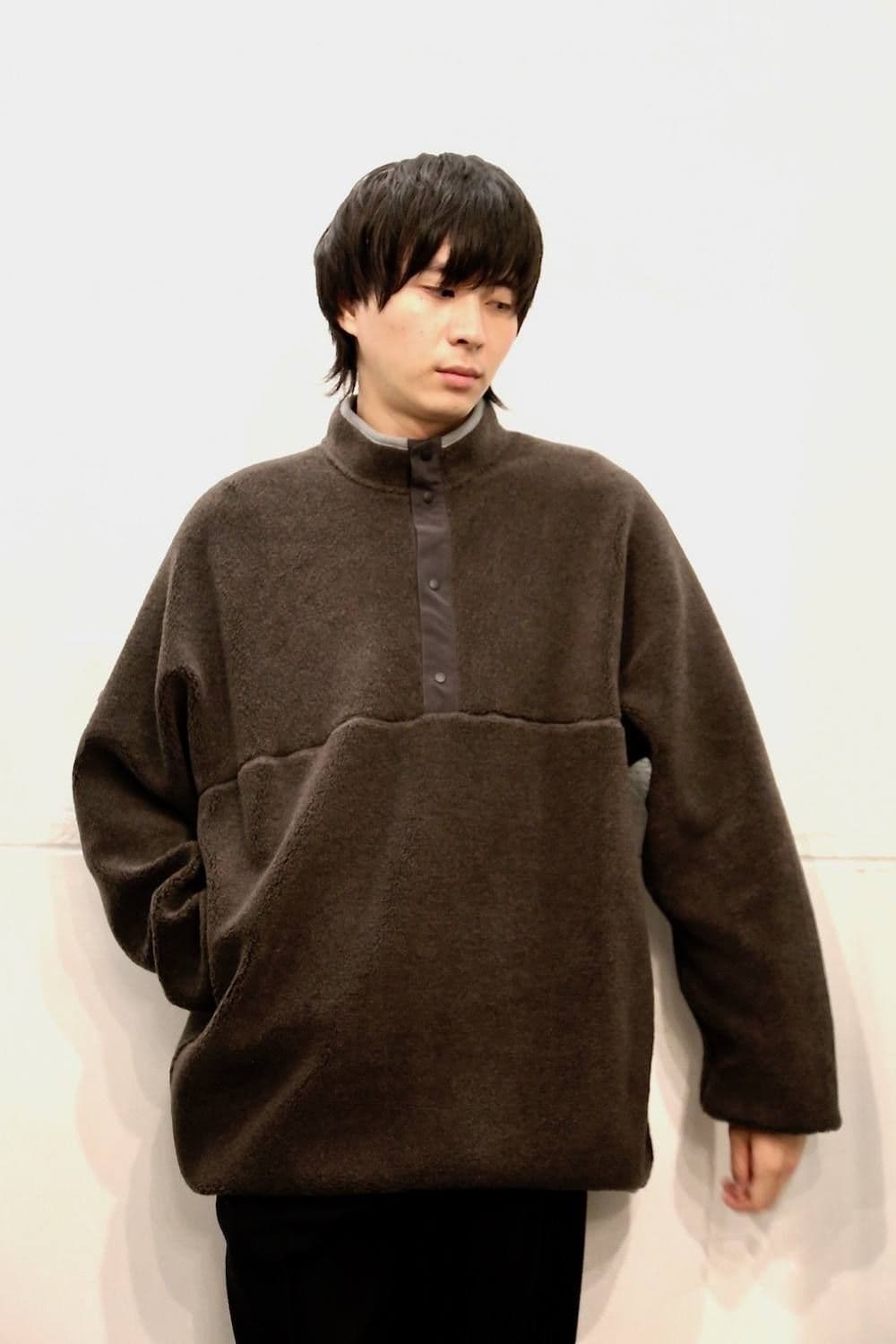 그라프페이퍼 울 플리스 풀오버 후리스 신칠라 상품이미지8