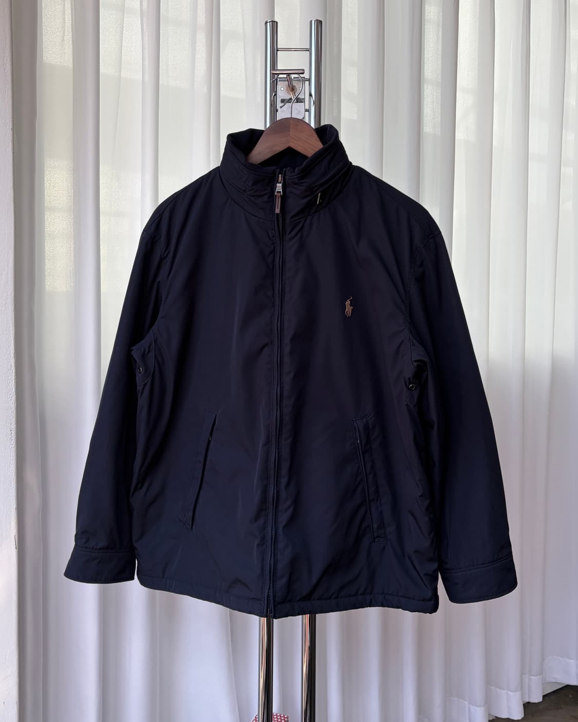 [L]폴로 랄프로렌 모크넥 폴리쉘 블루종 페리 자켓 navy 상품이미지1