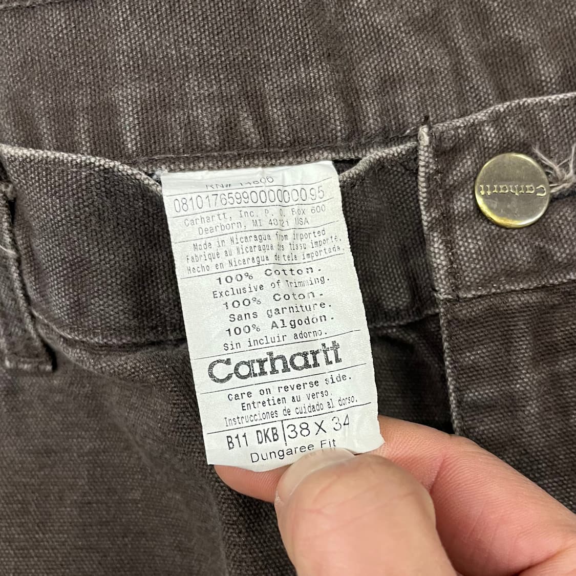 Carhartt B11 카펜터 팬츠 (37“) 상품이미지6