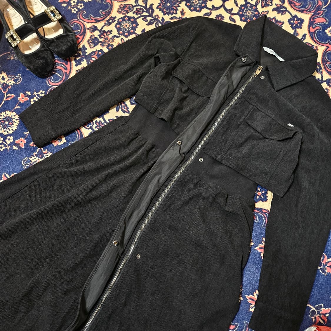 쥬시쥬디 24ss 코듀로이 셔츠형 맥시 원피스 S 상품이미지7