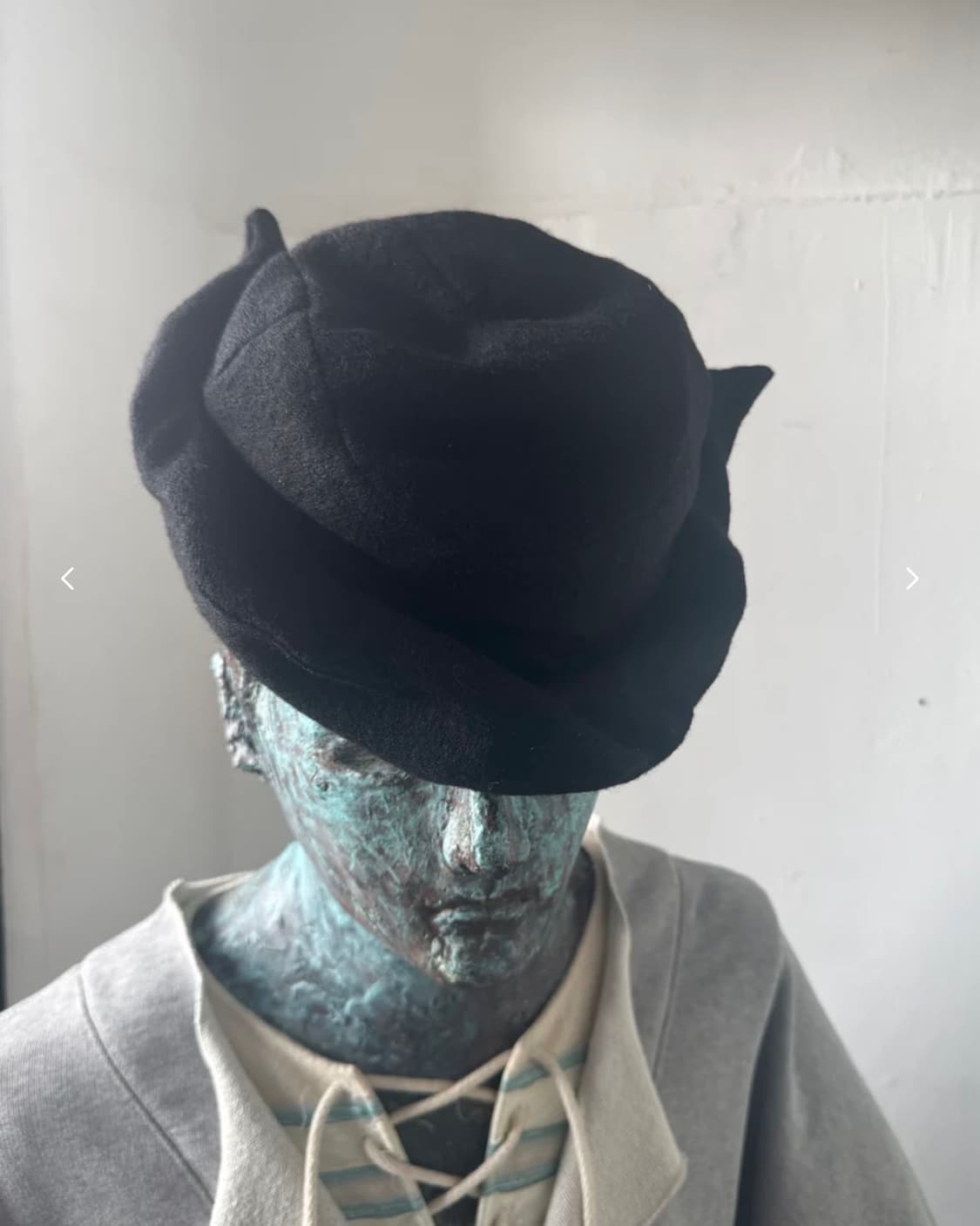 moseori WIRE FORM HAT (BK) M 상품이미지1