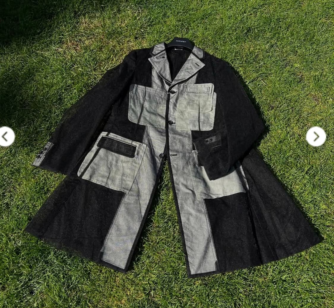 (택있음)25ss 꼼데가르송 옴므플러스 튤 자켓 m(시착 1회) 상품이미지1