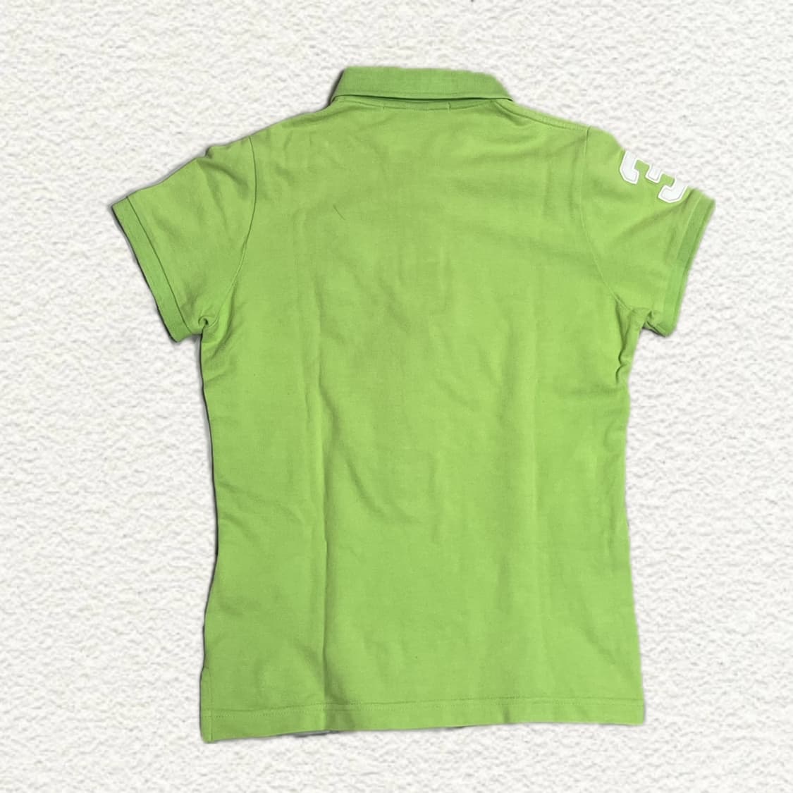 폴로 랄프로렌 빅포니 라임색 슬림핏 카라티 M 상품이미지2