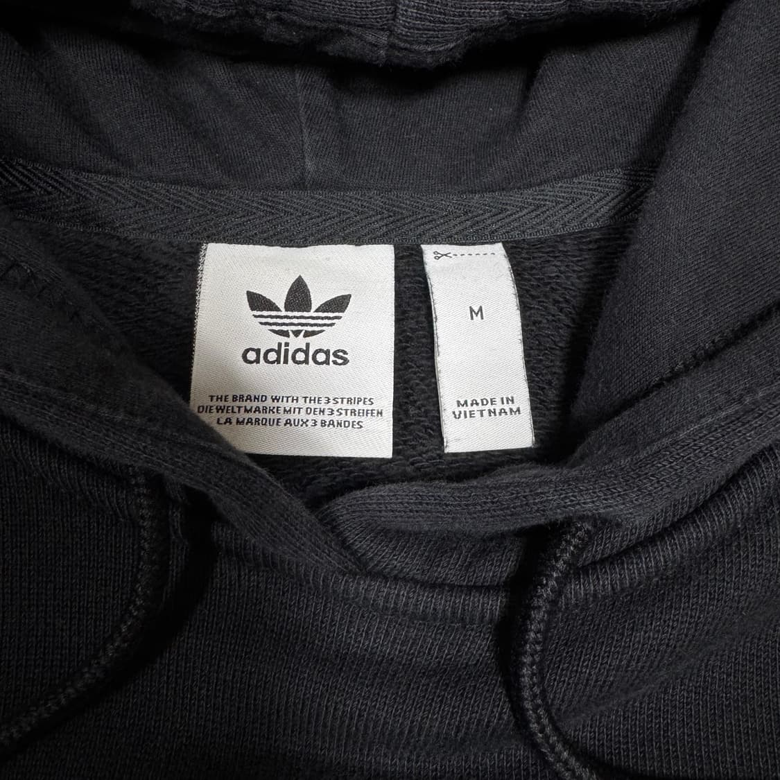 (바배) 아디다스 빅로고 기모 후드티 상품이미지3