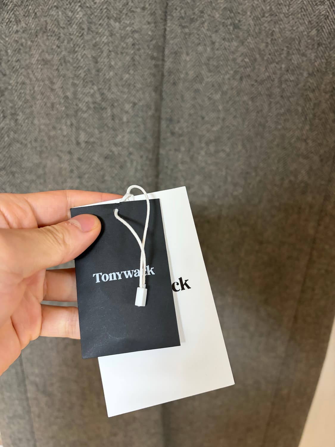 토니웩 24fw 헤링본 코트 L 상품이미지4