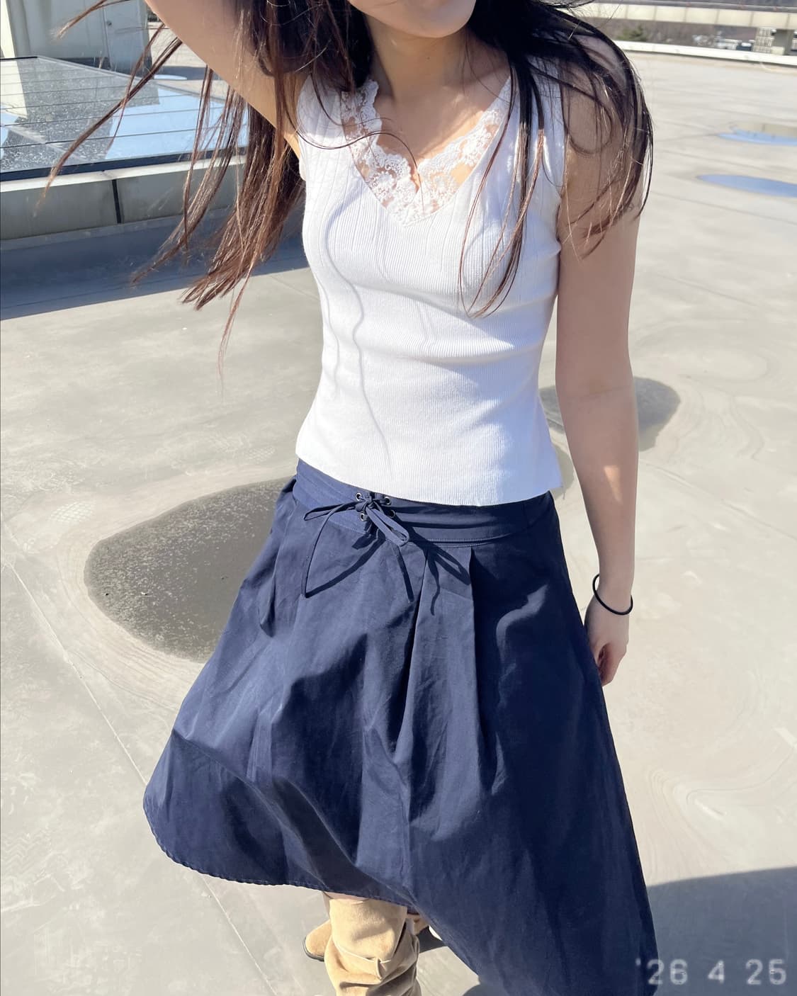 Tie Waist Skirt 타이 웨이스트 스커트 상품이미지2