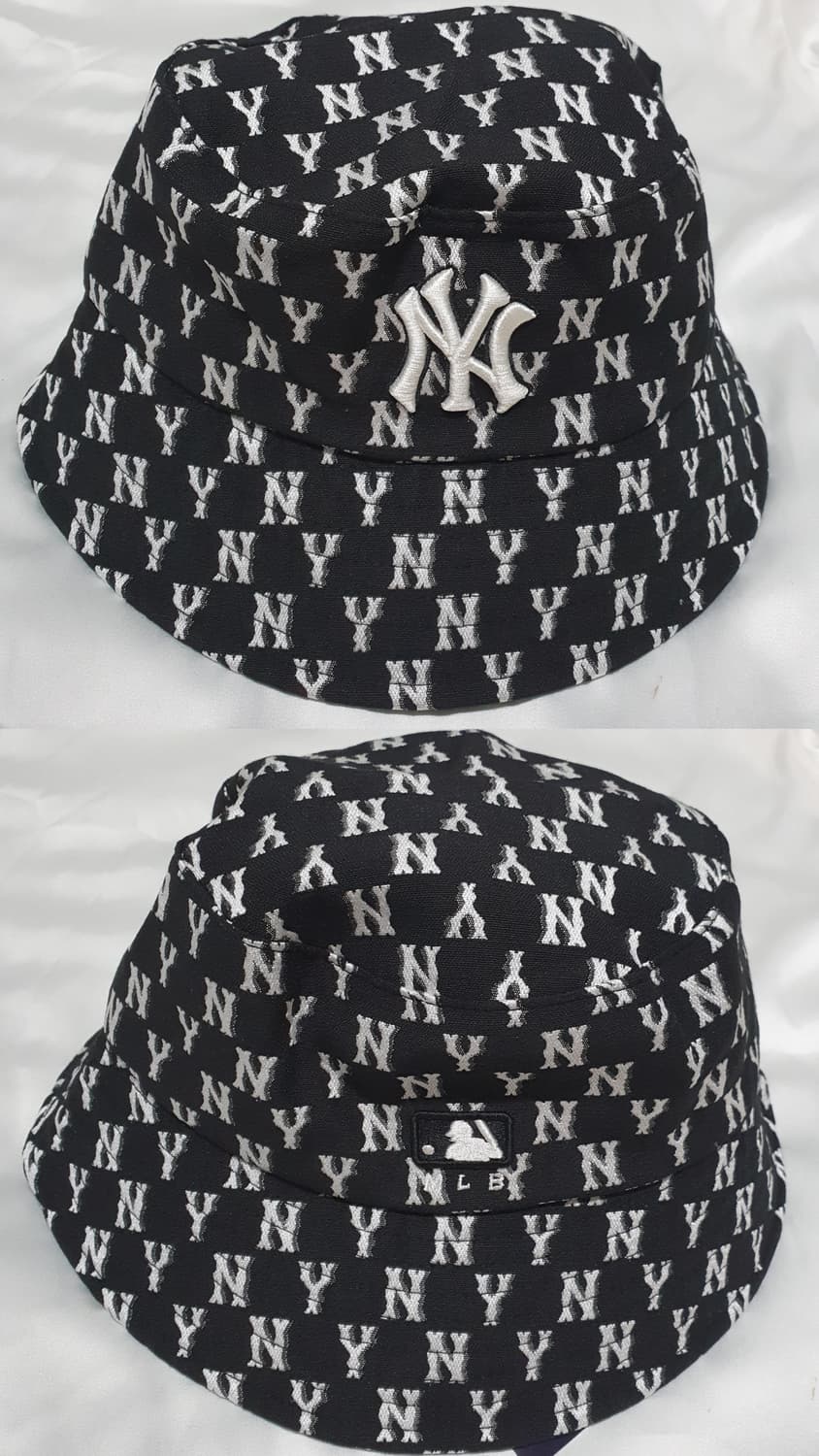 블랙 크림베이지 레터링 벙거지 모자 버킷햇 상품이미지4