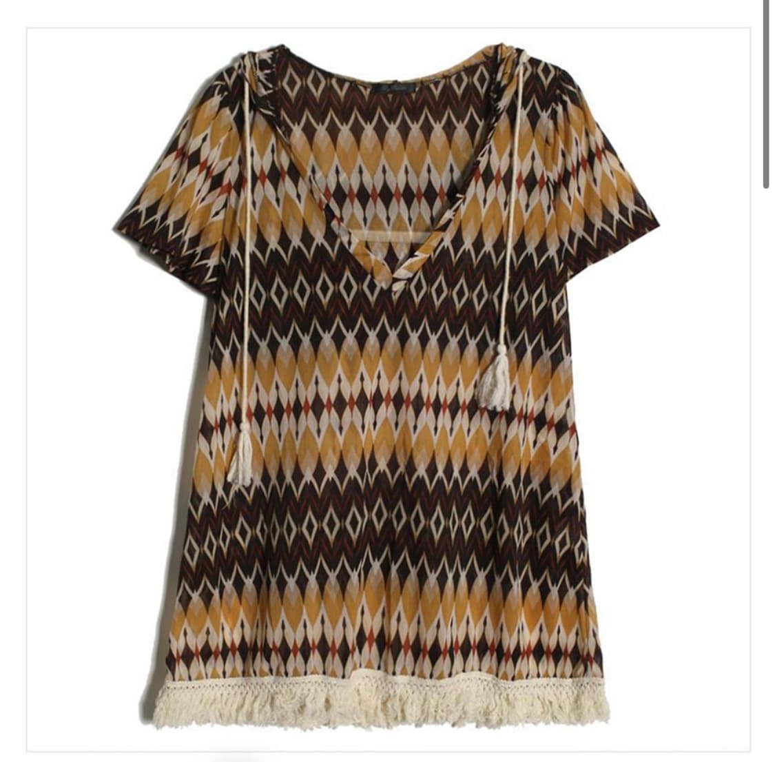 pattern hood blouse 상품이미지1