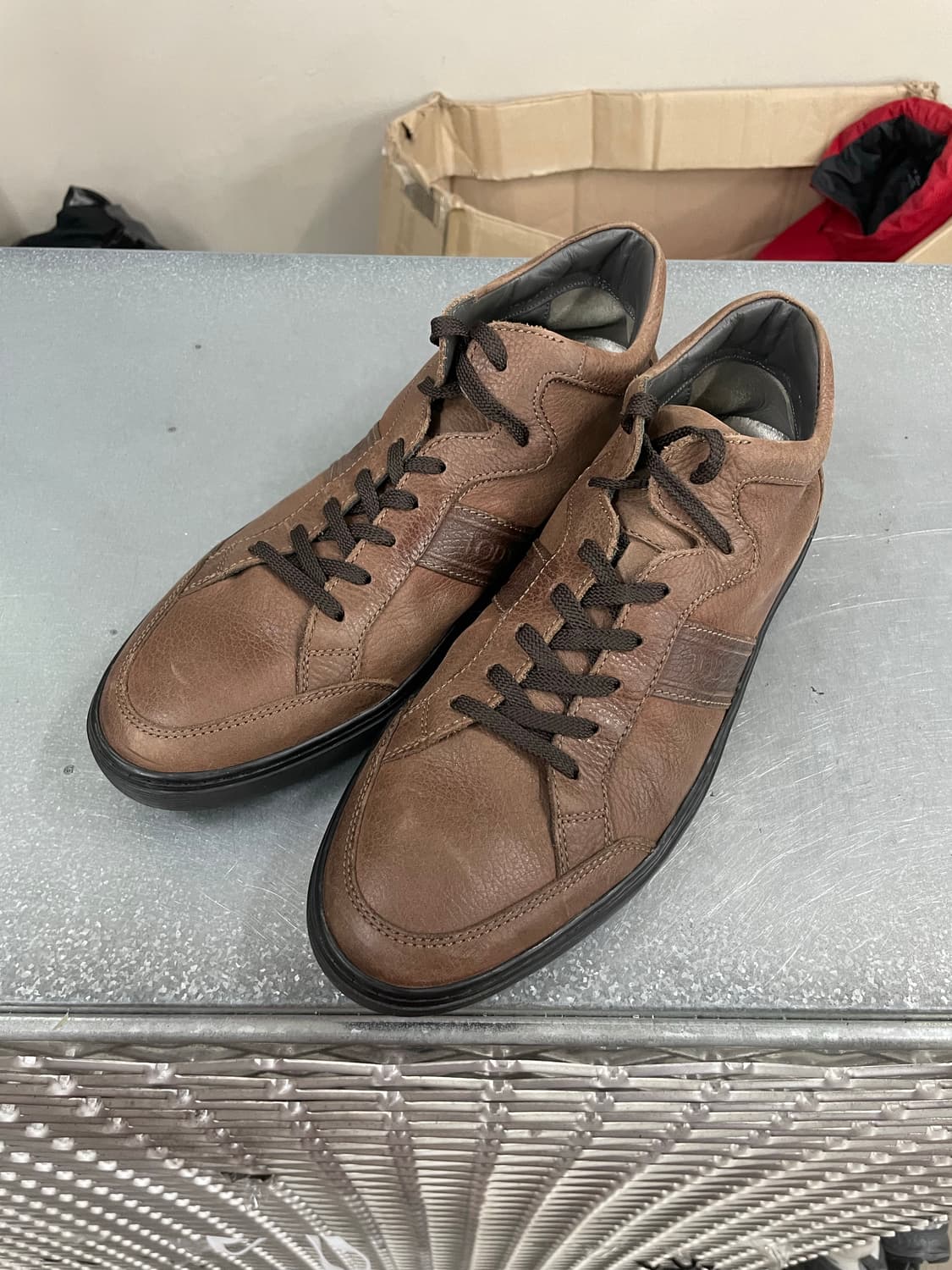 토즈 레더 스니커즈 브라운 9.5 상품이미지2