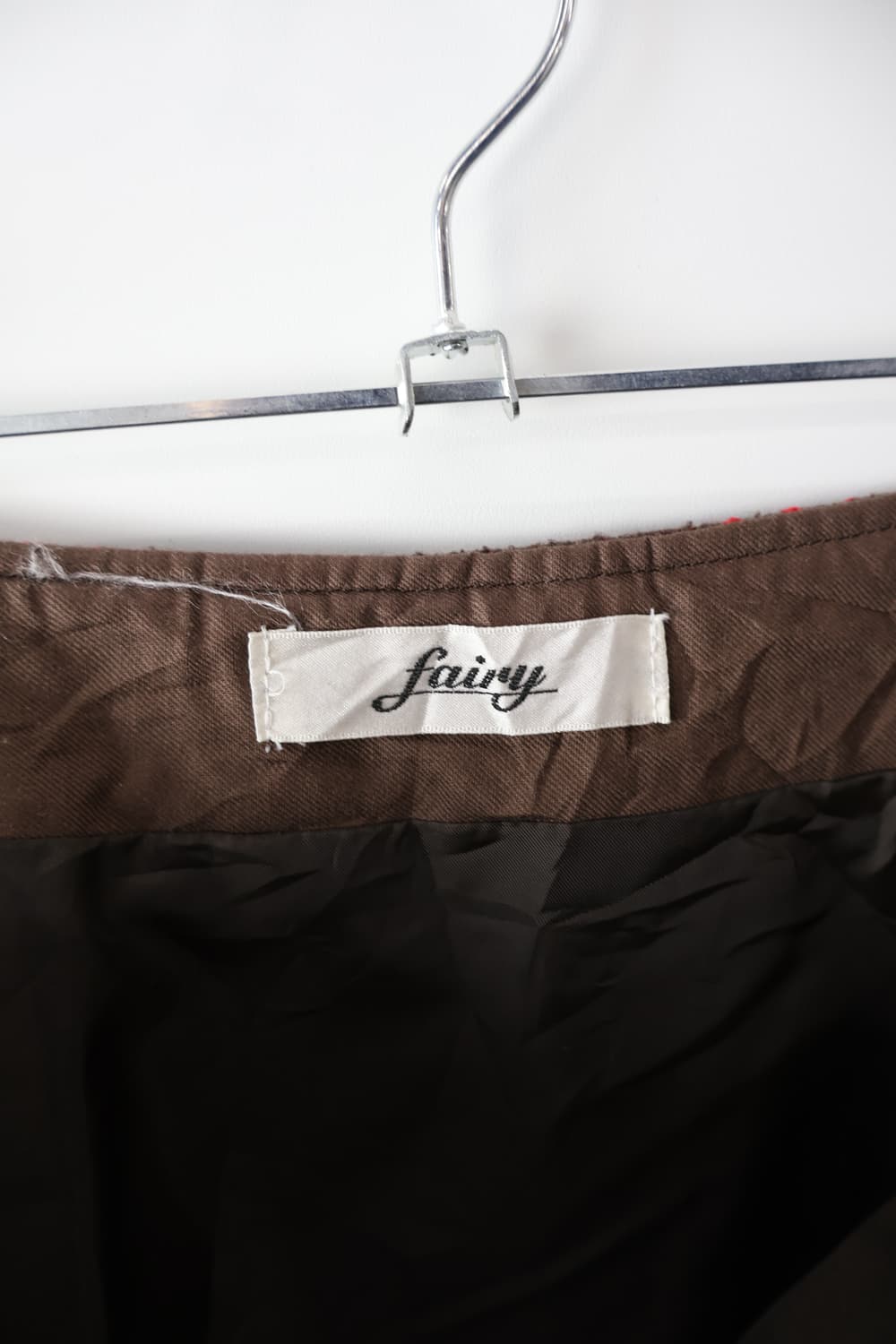 Fairy Brown Wool Dotted Midi Skirts 상품이미지6