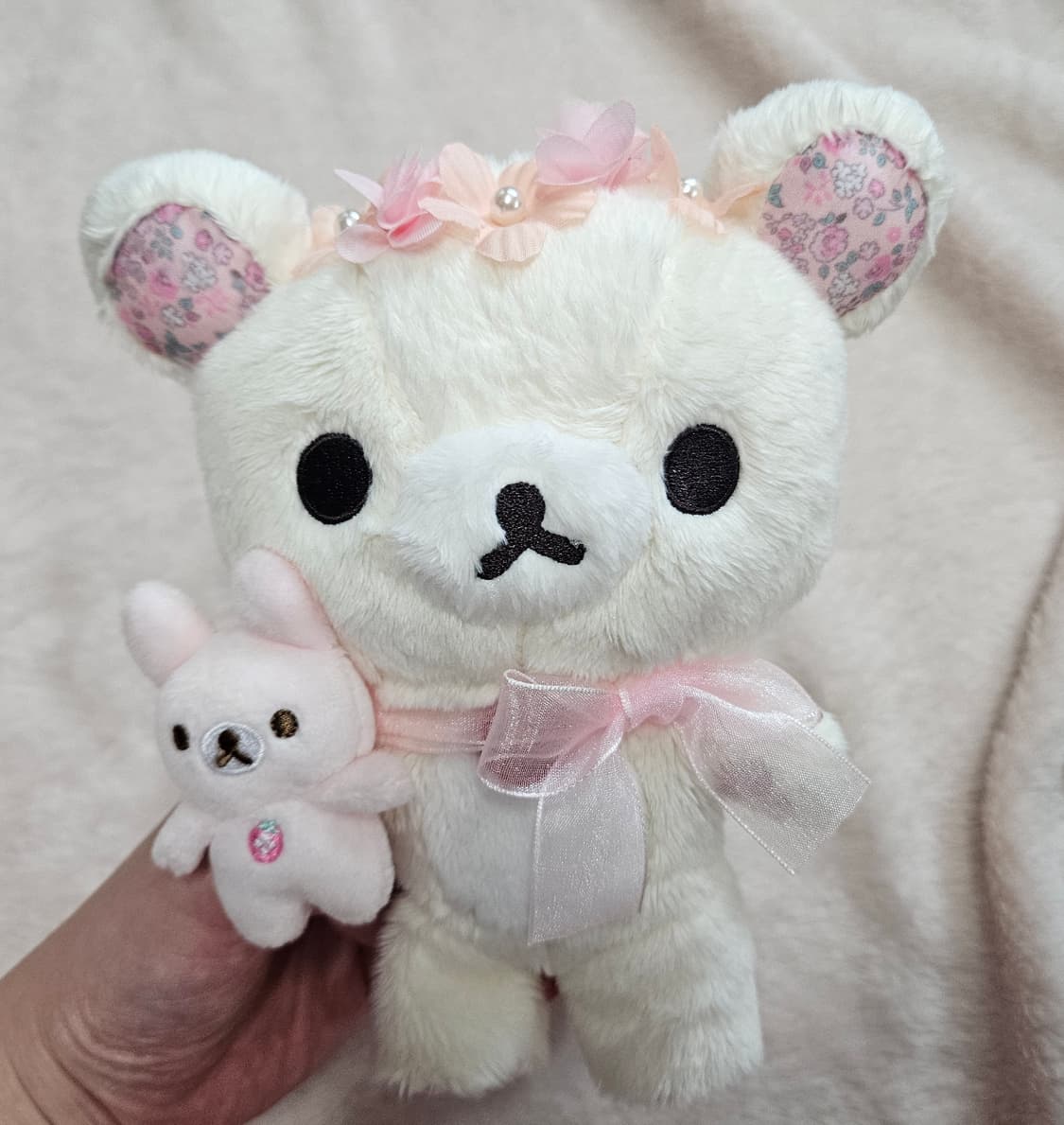 여기서만 할인)2016년도 고전 유라쿠쵸 꽃 코리락쿠마 인형 상품이미지5