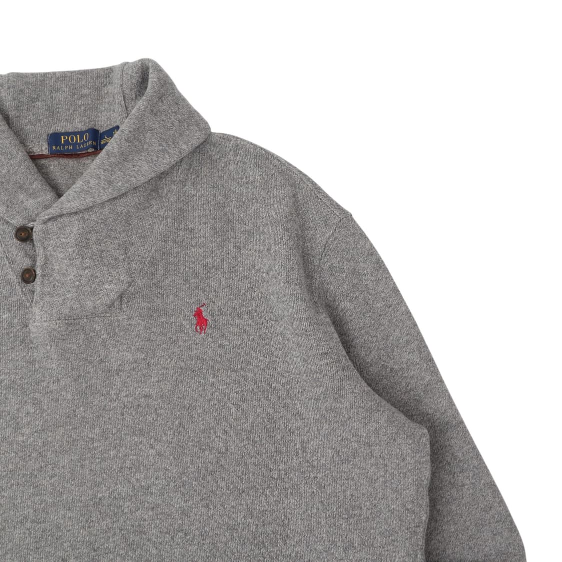 폴로 랄프로렌 그레이 숄카라 니트 스웻셔츠 상품이미지3