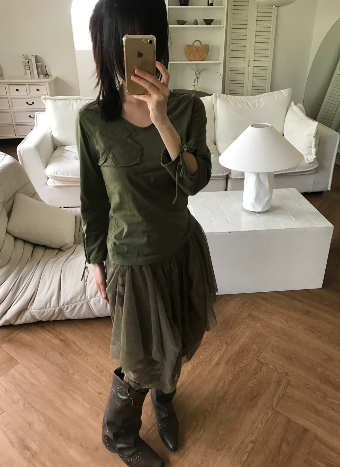 vintage pattern sha skirt 상품이미지6