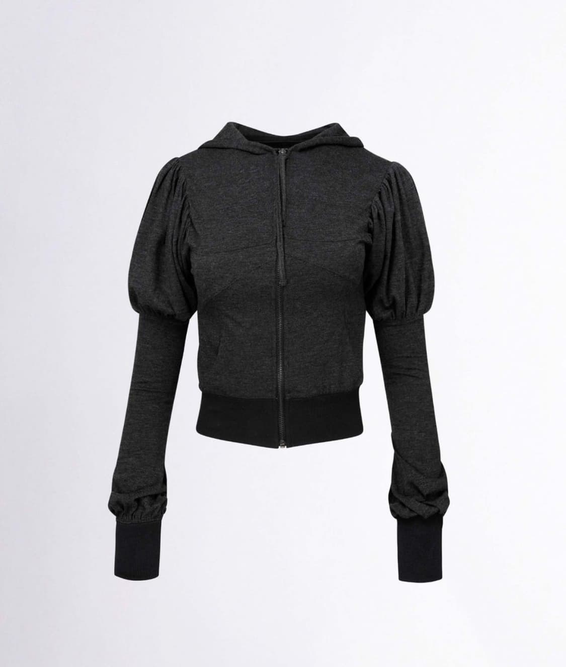 스컬프터 Solid Zip-Up Hoodie 차콜 상품이미지2