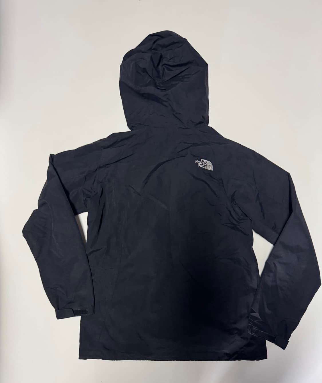 여성 노스페이스 밑단 스트링 나일론 후드 바람막이 S 블랙 상품이미지2