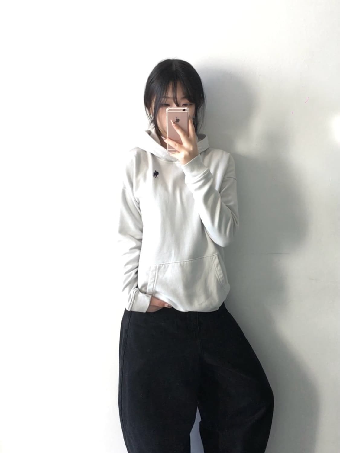 아베크롬비 로고 후드티 상품이미지2