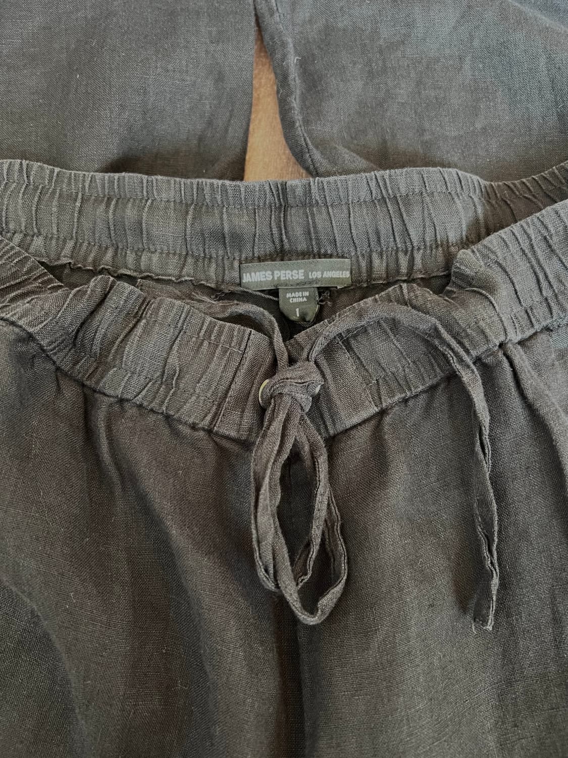 제임스펄스 여성 블랙 린넨팬츠 밴딩팬츠 상품이미지5