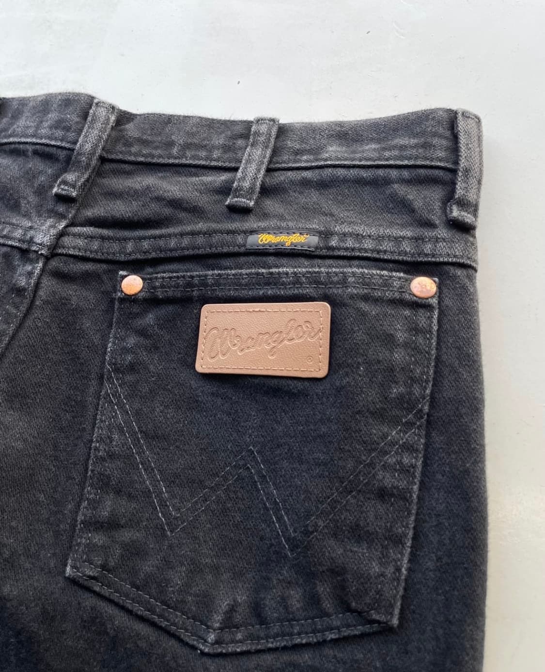 Wrangler 936 wbk ( 랭글러 카우보이 컷 블랙 데님 ) 상품이미지7