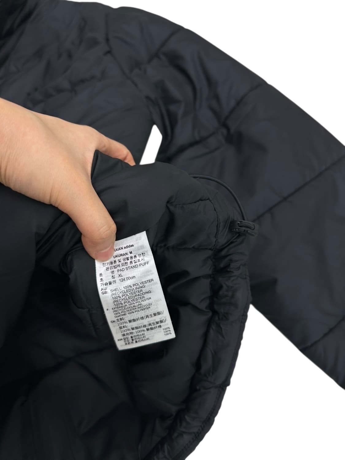 아디다스 패딩 블랙 (XL)  상품이미지8