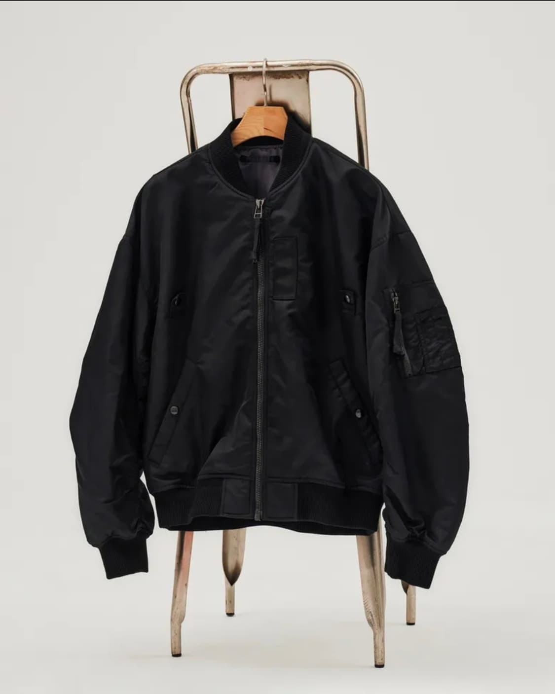 his 헤지스 ma-1 ma1 검정 마원 항공점퍼 상품이미지1