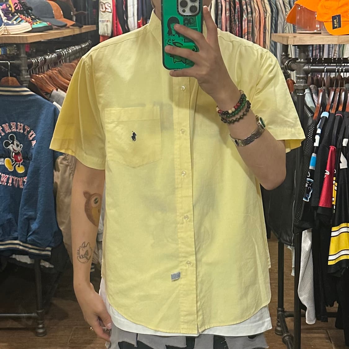 [HI] 폴로 랄프로렌 반팔 셔츠 옐로우 상품이미지1