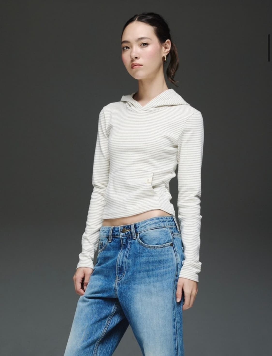 글로니 G COMFORT HOODIE STRIPE  상품이미지2