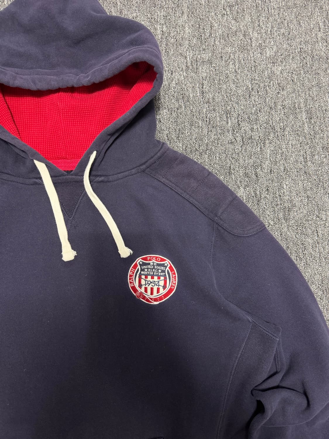 Polo Ralph Lauren navy hoodie    상품이미지3