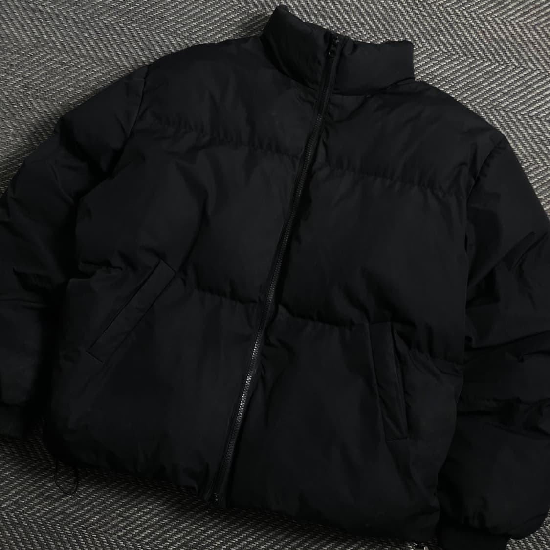 무드인사이드 미니멀 푸퍼 패딩 점퍼 블랙 y 4025 상품이미지1