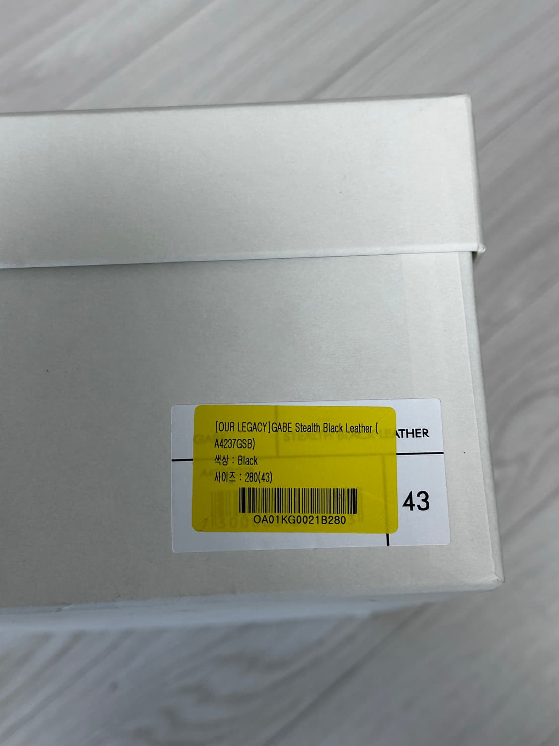 [43] 25SS 아워레가시 가베 스텔스 블랙 상품이미지6