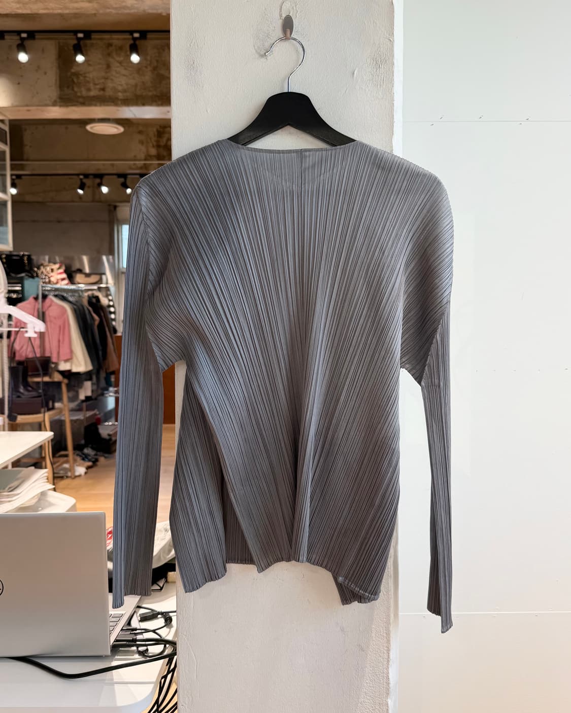 플리츠 플리즈 그레이 링컬 가디건  상품이미지6