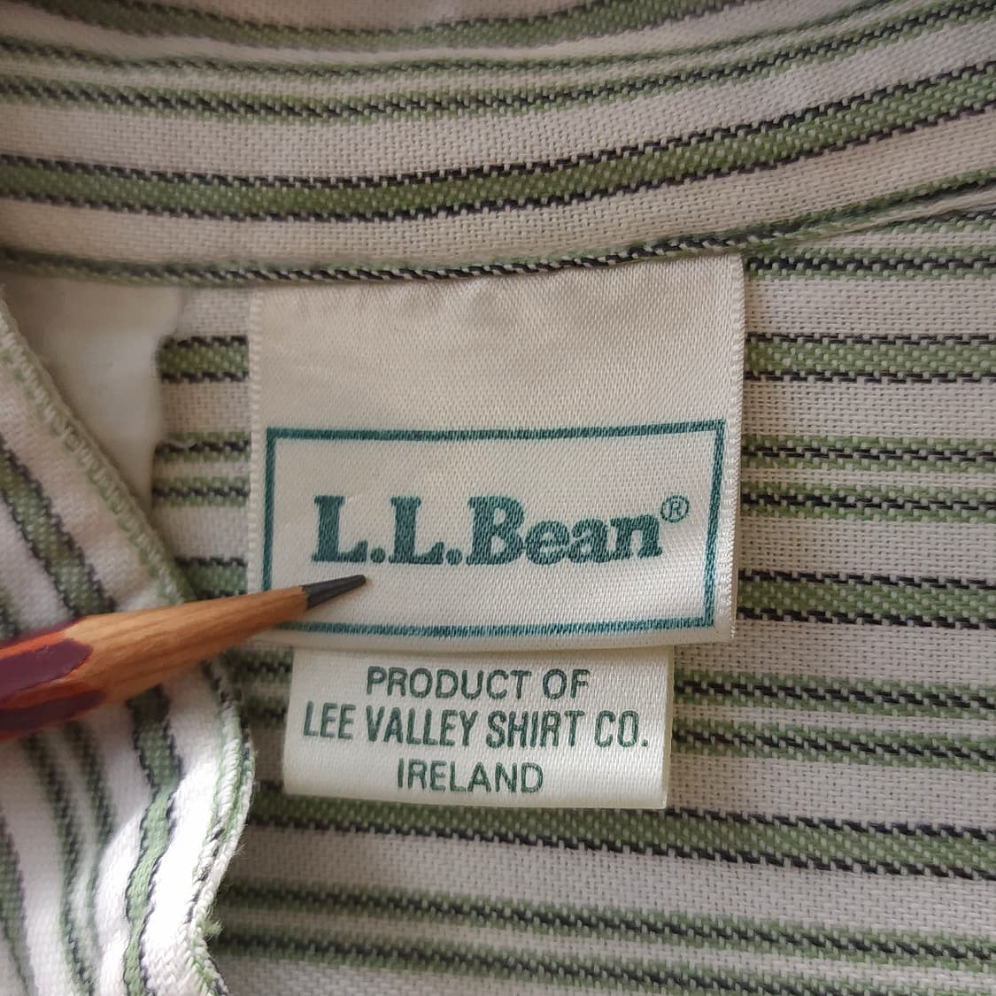 90s 엘엘빈x리 밸리 아일랜드 그랜드파더 셔츠 나이트셔츠 프렌치 xl 상품이미지6