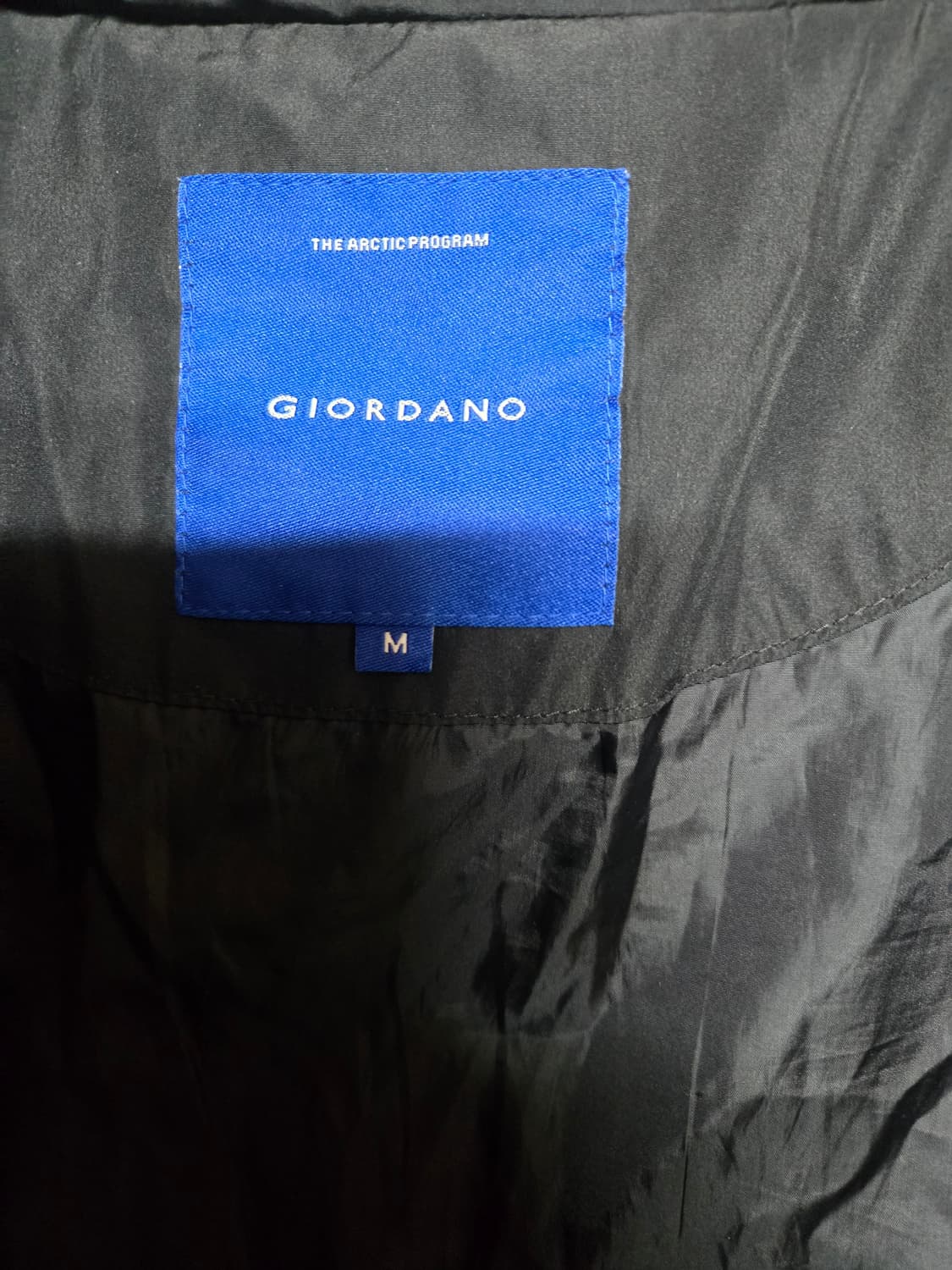 GIORDANO 블랙 푸파 패딩 M 상품이미지5