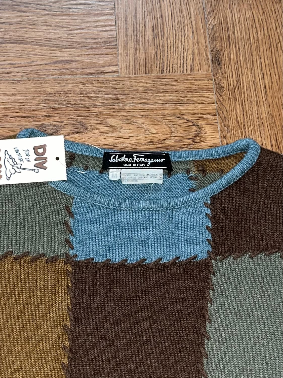 살바토레 페레가모 블럭 니트 상품이미지6