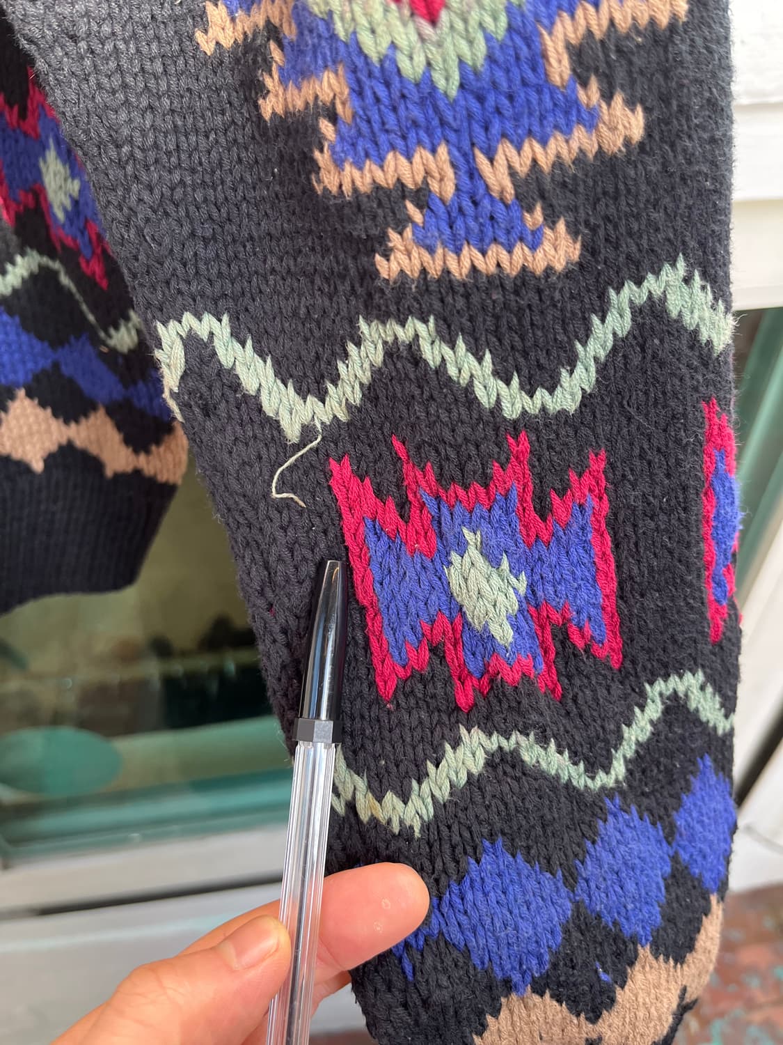 Izod 빈티지 아즈텍 패턴 니트 M 상품이미지7